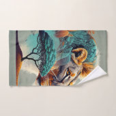Afrikaanse Safari Leeuw Hoofd Bad Handdoek (Handdoek)