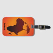 Afrikaanse Safari Map - Bagagelabel (Voorkant (horizontaal))
