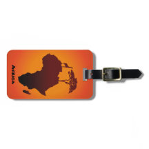 Afrikaanse Safari Map - Bagagelabel