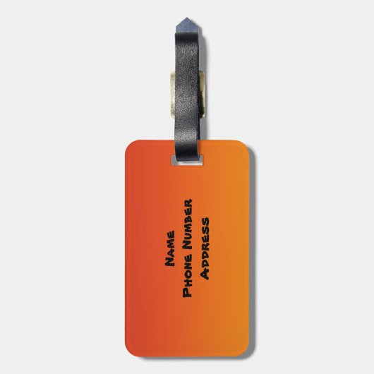 Afrikaanse Safari Map - Bagagelabel (Achterkant verticaal)