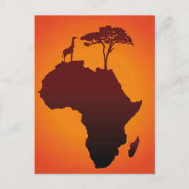 Afrikaanse Safari Map - Briefkaart