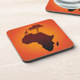 Afrikaanse Safari Map - Plastic Cork Onderzetter