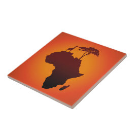 Afrikaanse Safari Map - Tile Tegeltje