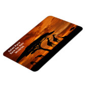 Afrikaanse Safari op Sunset Magneet (Linkerzijde)