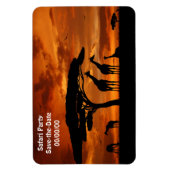 Afrikaanse Safari op Sunset Magneet (Verticaal)