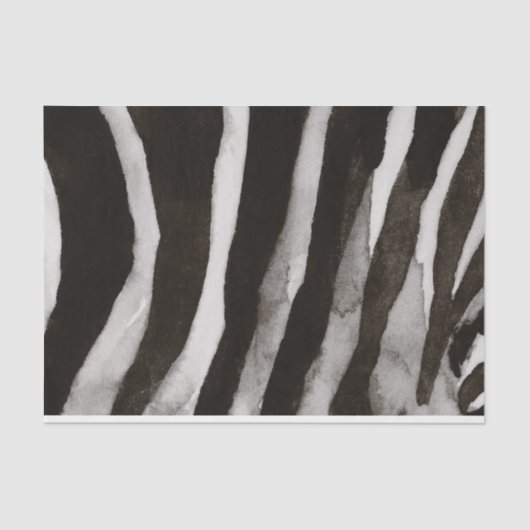 Afrikaanse Safari Painted Zebra Stripes Tissuepapier (Voorkant)