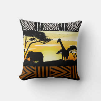 Afrikaanse safari scène kussensloop kussen