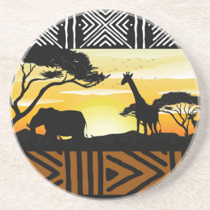 Afrikaanse Safari Scene Onderzetter