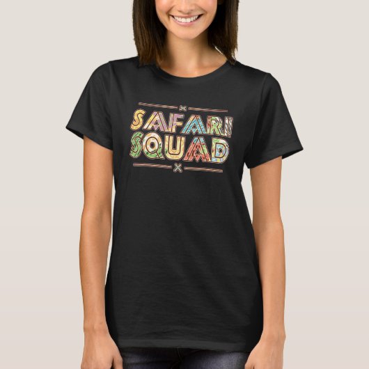Afrikaanse Safari Squad Zoo Vakantie Afrika Trip Z T-shirt (Voorkant)
