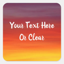 Afrikaanse Safari Sunset Design Vierkante Sticker