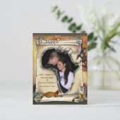 Afrikaanse Safari Sunset Save the Date Aankondigingskaart (Staand voorkant)