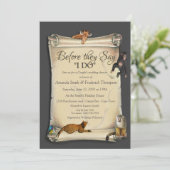 Afrikaanse Safari Sunset Trouwdouche Kaart (Staand voorkant)