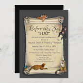 Afrikaanse Safari Sunset Trouwdouche Kaart (Voorkant / Achterkant)