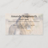 Afrikaanse Safari Travel-professional Visitekaartje (Achterkant)