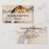 Afrikaanse Safari Travel-professional Visitekaartje (Voorkant / Achterkant)