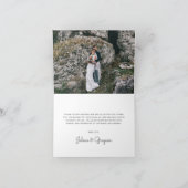 Afrikaanse Safari trouwfoto dank u Bedankkaart (Binnen)