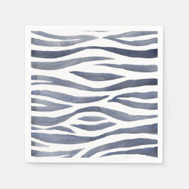 Afrikaanse Safari | Waterverf Zebra Patroon Servet