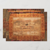 Afrikaanse Safari Wedding Uitnodiging (Voorkant / Achterkant)