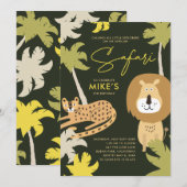 Afrikaanse Safari Wilde Feest Kaart (Voorkant / Achterkant)