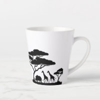 Afrikaanse Safari Wildlife Latte Mok