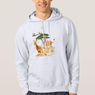 Afrikaanse safari wildlife leeuw hert natuur ontwe hoodie