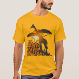 Afrikaanse Safari Wildlife: Majestic Giraffen Beau T-shirt