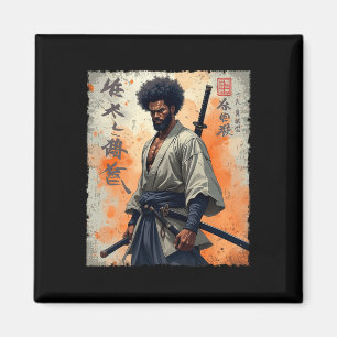 Afrikaanse samoerai Afro-Amerikaanse Bushido Warr Magneet