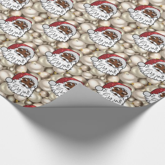 afrikaanse santa claus cadeaupapier (Hoek)