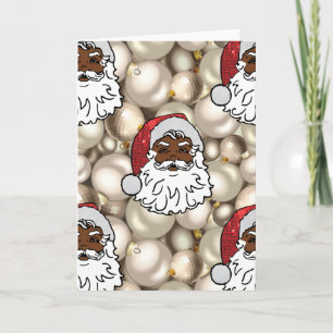 afrikaanse santa claus feestdagen kaart