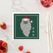 Afrikaanse  Santa Claus Green Napkins Servet (Insitu)