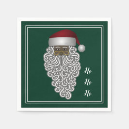 Afrikaanse Santa Claus Green Napkins Servet