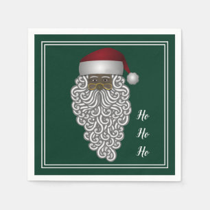 Afrikaanse Santa Claus Green Napkins Servet