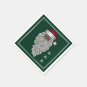 Afrikaanse  Santa Claus Green Napkins Servet (Hoek)