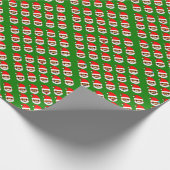 afrikaanse santa emoji emoticons cadeaupapier (Hoek)