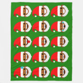 afrikaanse santa emoji emoticons deken (Voorkant)