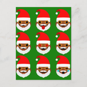 afrikaanse santa emoji emoticons feestdagenkaart