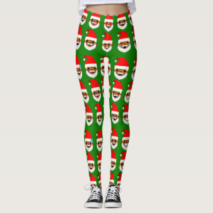 afrikaanse santa emoji emoticons leggings