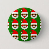 afrikaanse santa emoji emoticons ronde button 5,7 cm (Voorkant)
