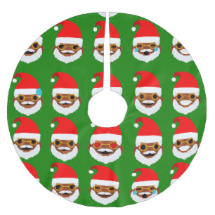 afrikaanse santa emoji emoticons tree skirt kerstboom rok