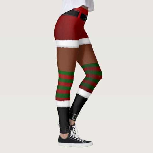 Afrikaanse Santa Leggings Funny kerstLeggings (Rechts)