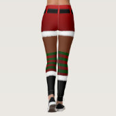 Afrikaanse Santa Leggings Funny kerstLeggings (Achterkant)