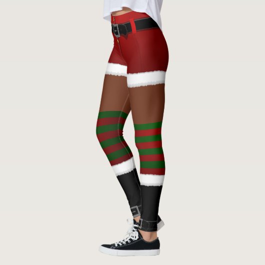 Afrikaanse Santa Leggings Funny kerstLeggings (Links)