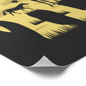 Afrikaanse Savanah Elephant Acacia Tree Sunset Nat Poster (Hoek)