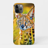 Afrikaanse Savannah Serval Wildcat Look Design Case-Mate iPhone Case (Achterkant)