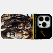 Afrikaanse savanne krijger in de schemering Case-Mate iPhone case (Achterkant (horizontaal))