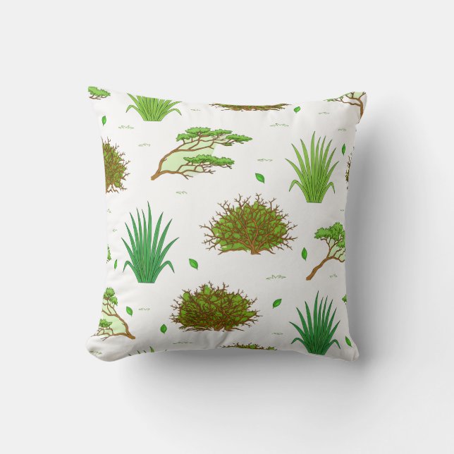 Afrikaanse savanne landschapspatroon kussen (Voorkant)