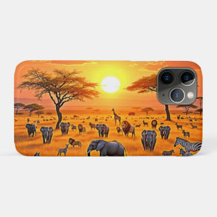 Afrikaanse Savanne Sunset Art Case-Mate iPhone Case