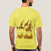 Afrikaanse savanne-wildlife. t-shirt (Achterkant)