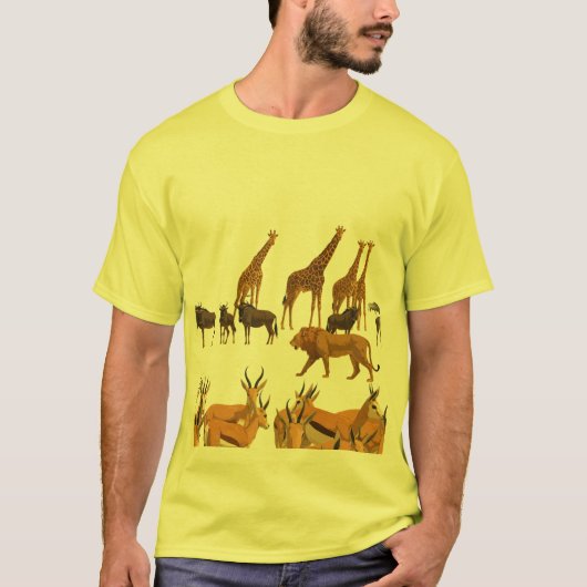 Afrikaanse savanne-wildlife. t-shirt (Voorkant)