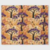 Afrikaanse savanne zonsondergang geschenken voor h cadeaupapier (Vlak)